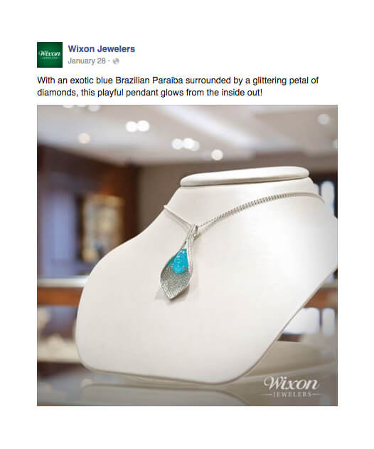 Wixon Jewelers social media