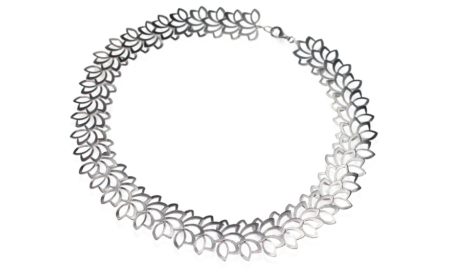 Kelim necklace in sterling silver