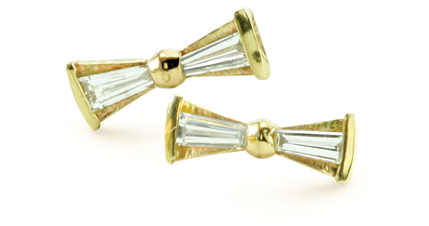Emma bow earring from Laura Preshong