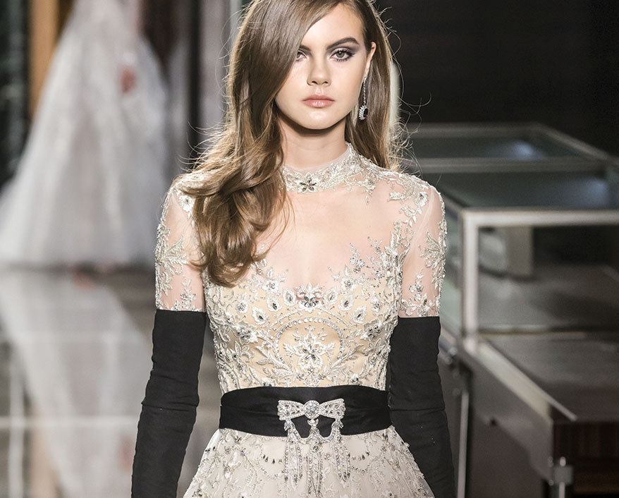 Black Accents Adding Drama to Bridal Styles