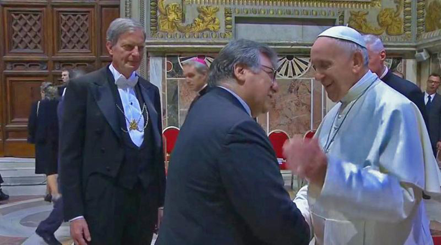 CIBJO President Has Private Audience with Pope Francis I, During Vatican Conference on Ethics in the Digital Age