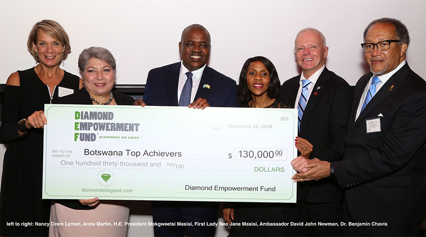 Diamond Empowerment Fund Donates $130,000 to Botswana Top Achievers Program
