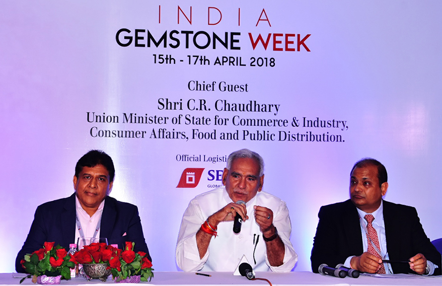 Union Minister of State for Commerce &amp; Industry Inaugurates GJEPC’s 1st Edition of India Gemstone Week at Pink City