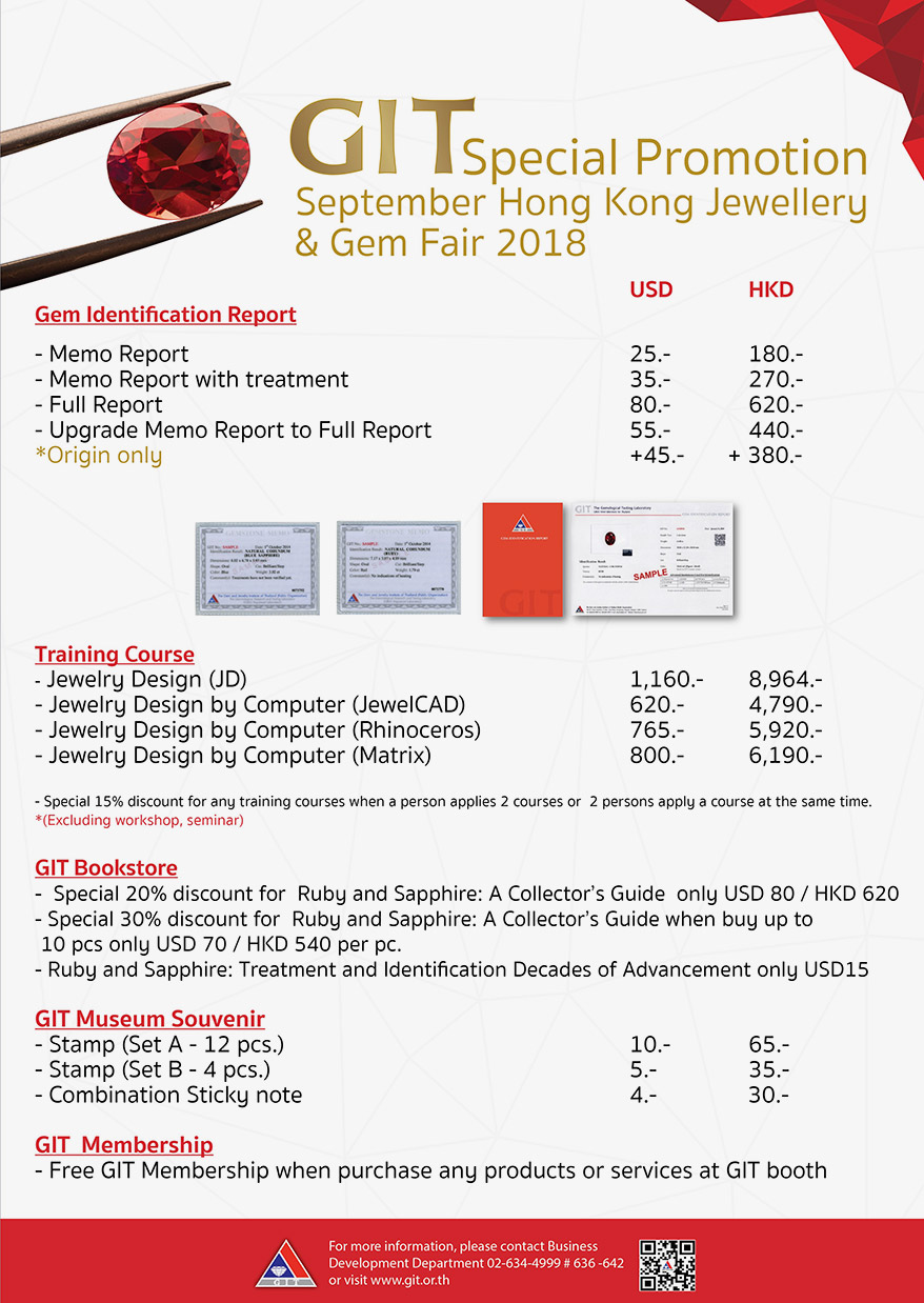Early Booking for September Hong Kong Jewellery and Gem Fair 2018