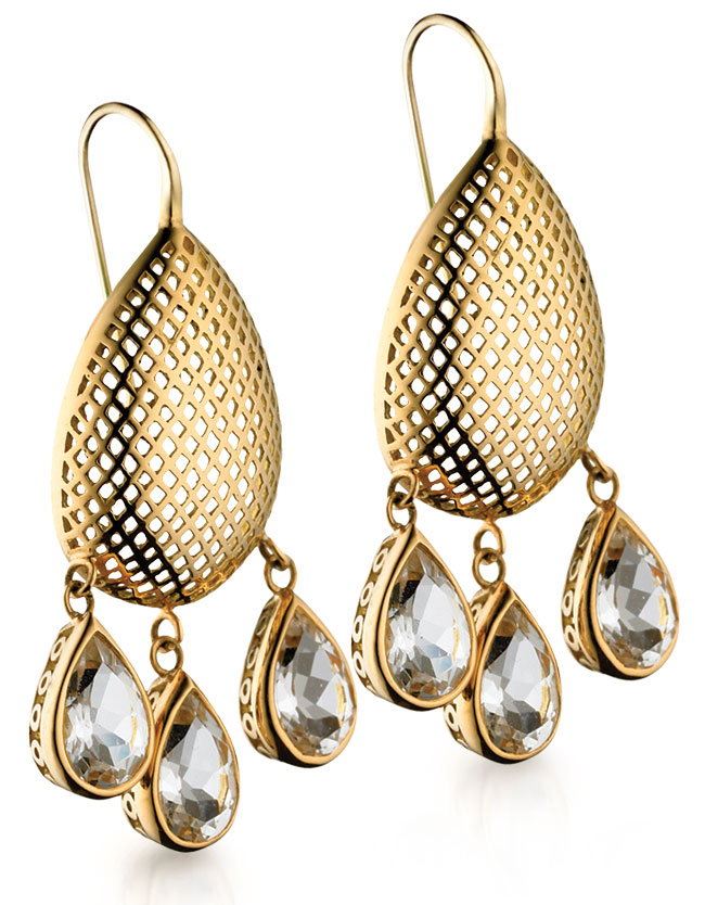 Crownwork earrings from Ray Griffiths