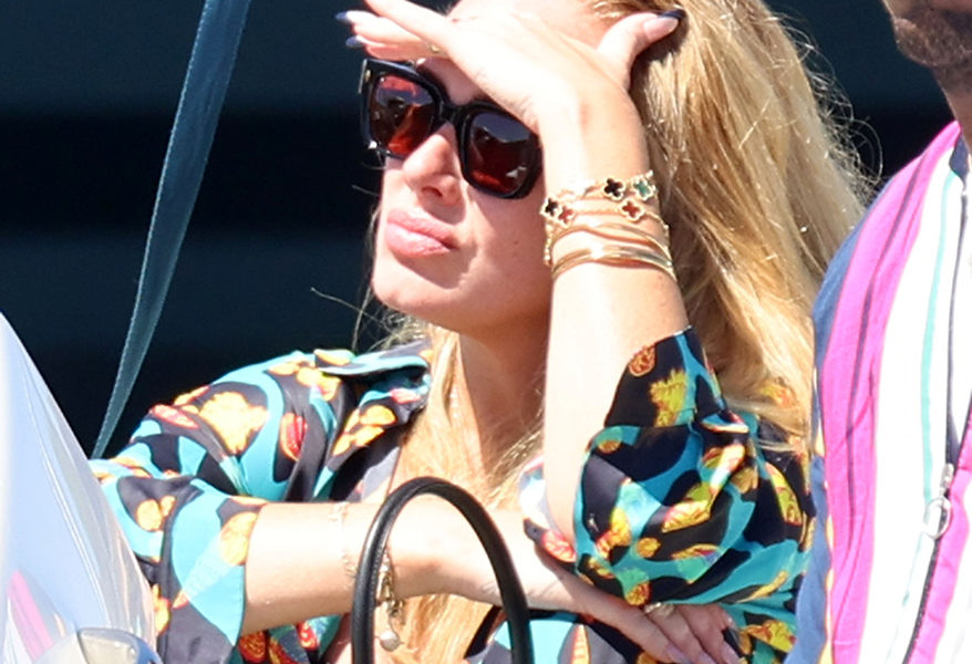 Adele Vacations in Colorful Jewels by Van Cleef & Arpels and Others