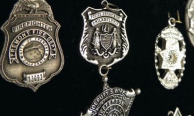 Badges for fallen police officers
