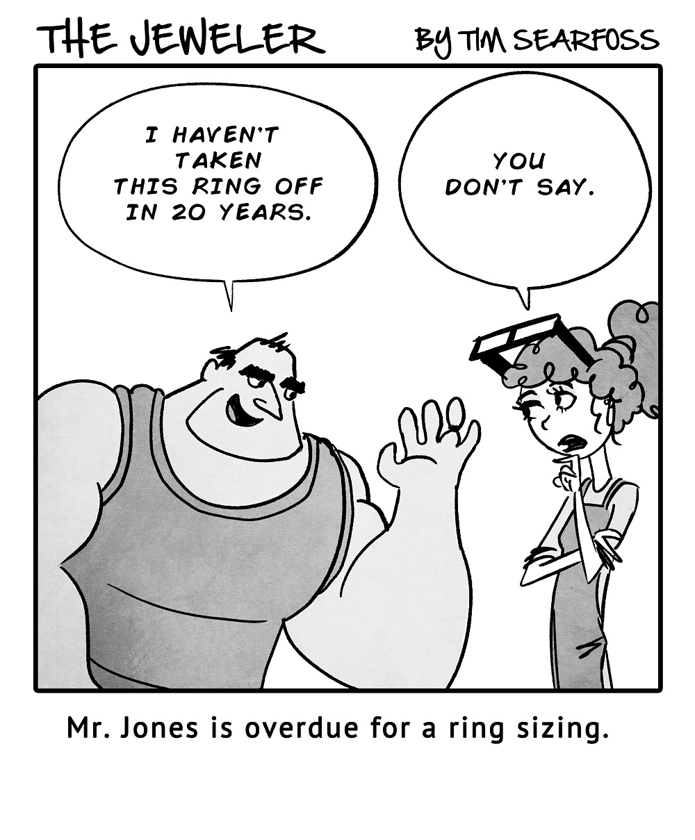 Cartoon: Some People Wear Their Rings for Way. Too. Long.