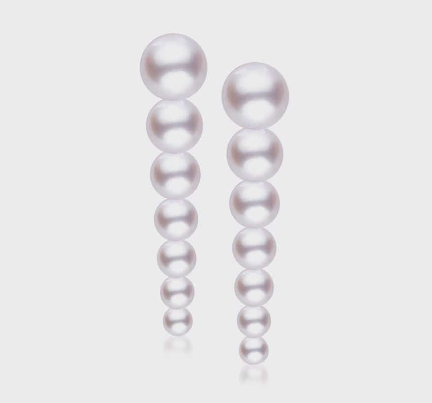 Imperial Pearl linear pearl earrings