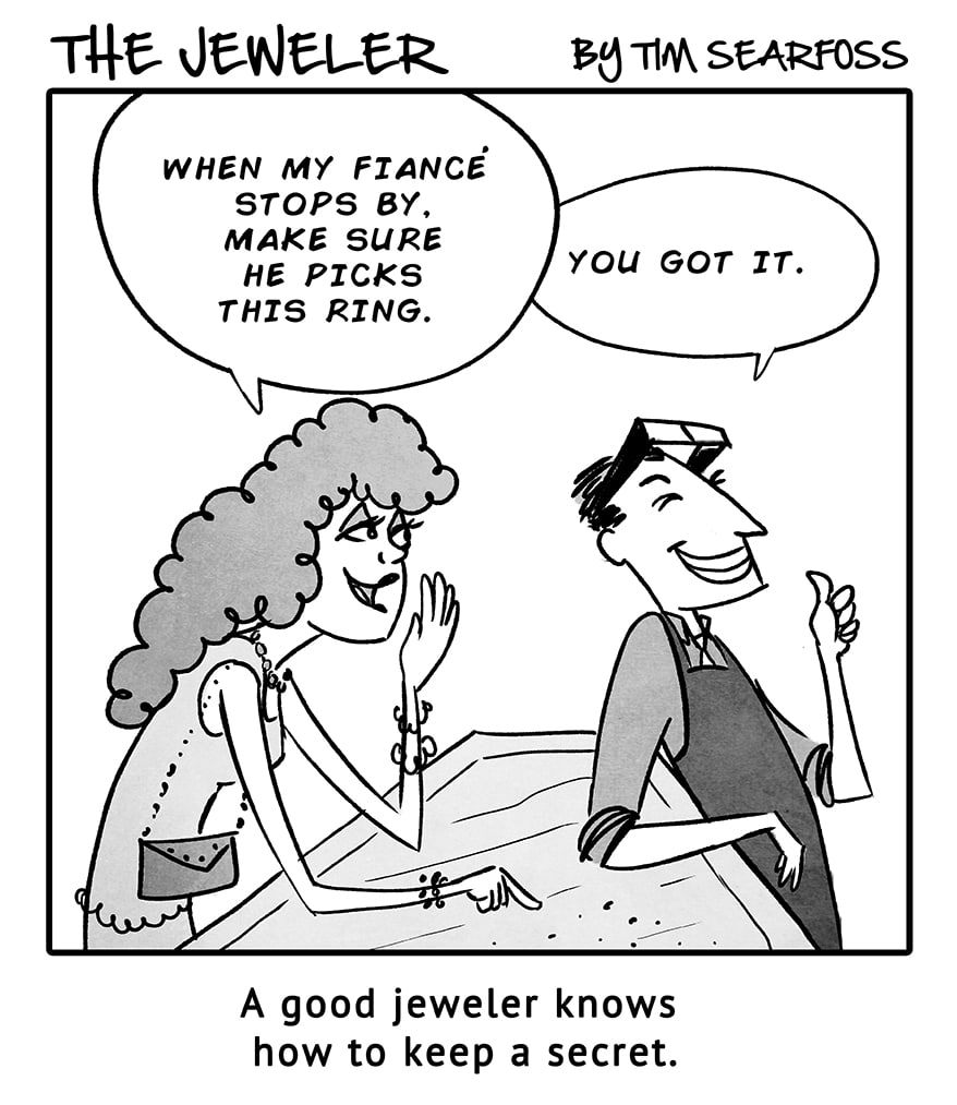 cartoon the jeweler image INSTORE