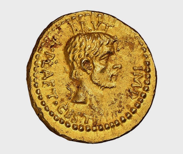 gold julius caesar coin
