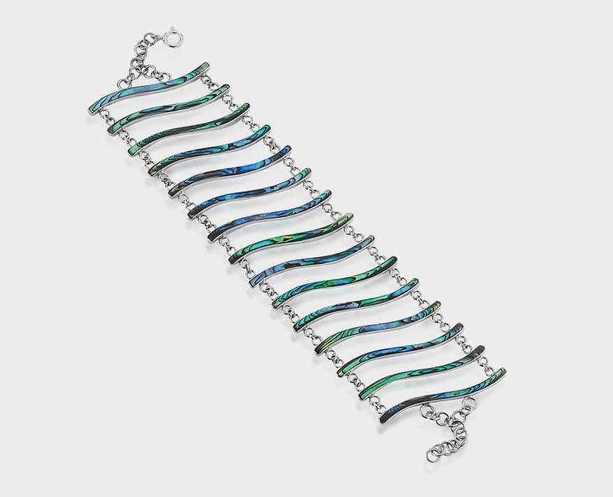 Samuel B. Collection Sterling silver bracelet with abalone.