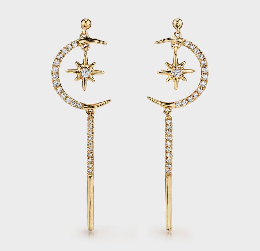 Parade Design earrings in 14K yellow gold with diamonds