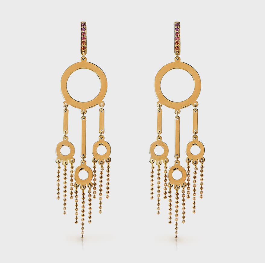 Maria Kotsoni 14K yellow gold earrings