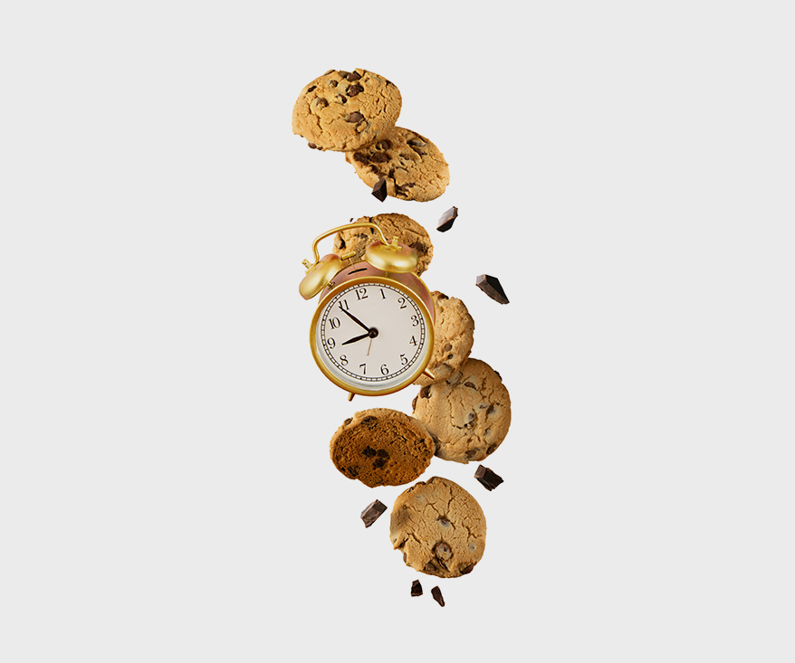 cookies and clock