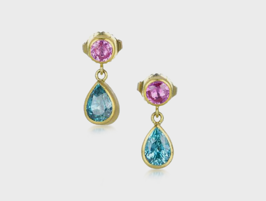 Mallary Marks 22K and 18K yellow gold Bon Bon earrings