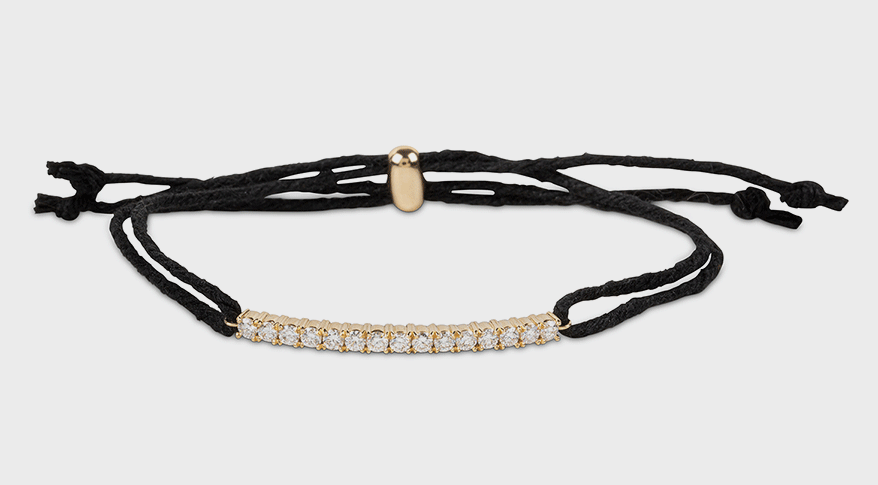 14K recycled gold and lab-grown diamond bracelet.