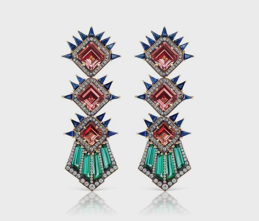 Sorellina Starburst Deco earrings