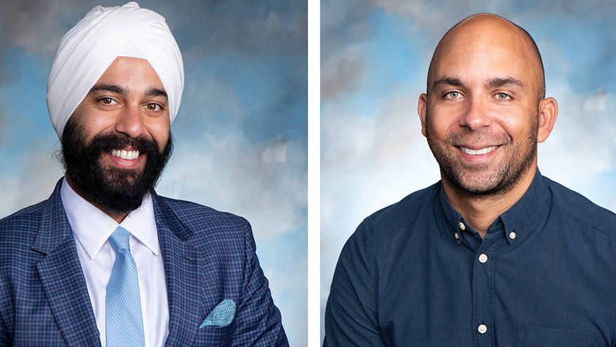 The newly inducted members of the GIA Board of Governors: (from left) Dave Bindra, vice president of operations and head of acquisitions at B&B Fine Gems, and Marcus ter Haar, an experienced diamond industry executive.