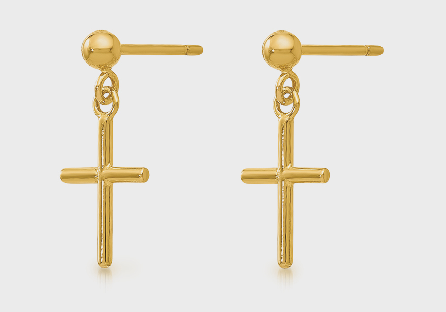 Leslie’s by Quality Gold  14K yellow gold earrings.