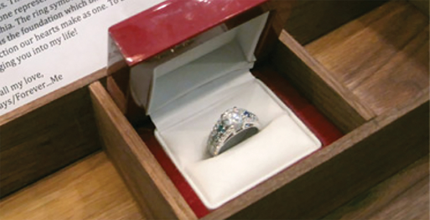 Lee Krombholz created a ring featured on a TV show. 