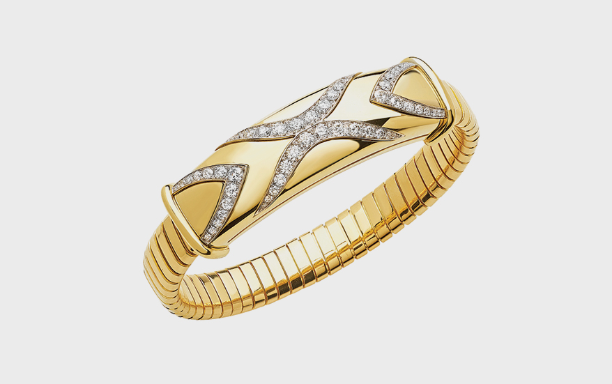 Picchiotti  18K yellow gold bracelet with diamonds (1.70 TCW).
