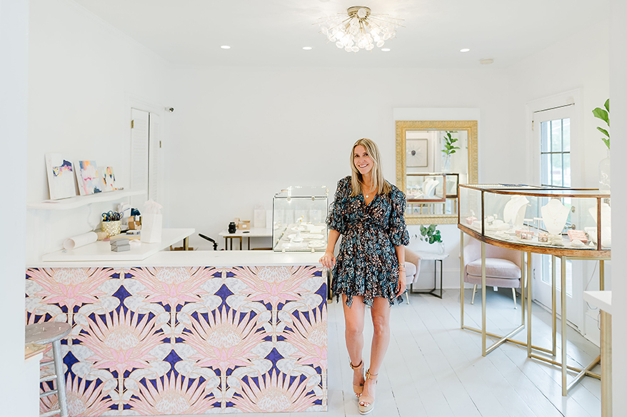 Katie Diamond has created a light and bright showroom.