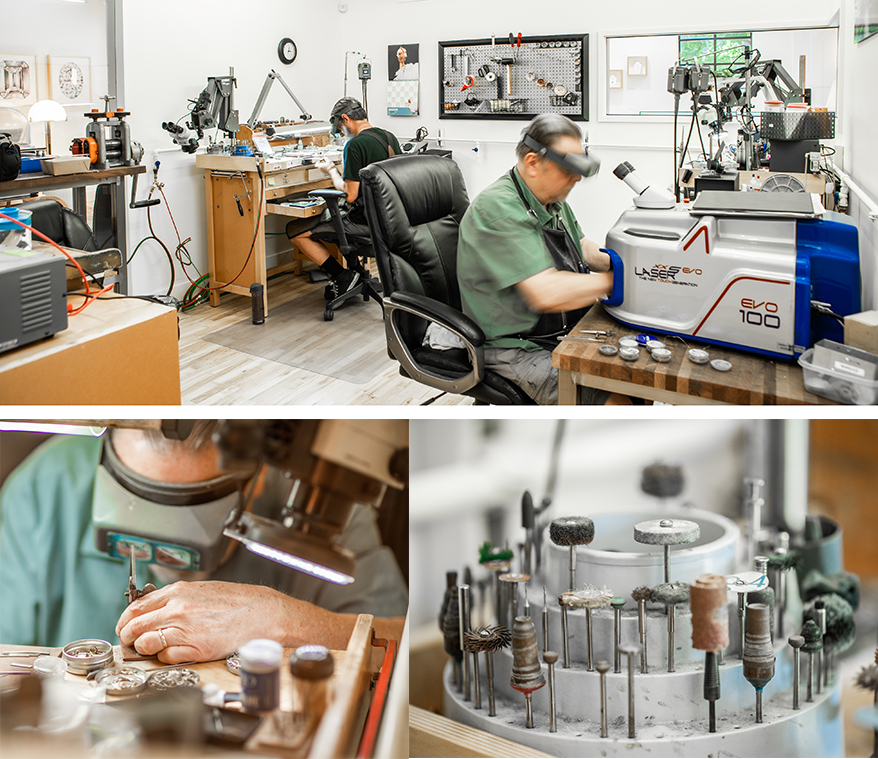 At Malka Diamonds in Portland, OR, all work is done in house.
