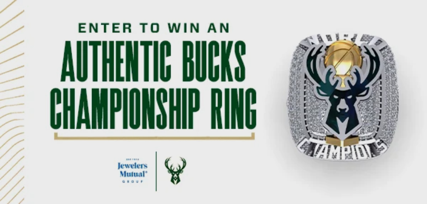 Jewelers Mutual Group Sponsors Championship Ring Sweepstakes with Milwaukee Bucks