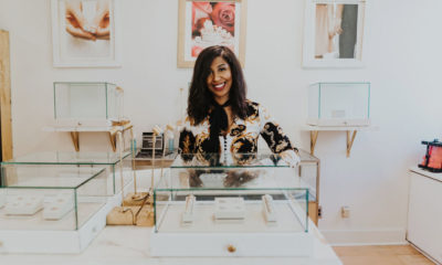Winner of the Black In Jewelry Coalition Together By Design Competition Patricia Carruth, founder & co-owner of Your Personal Jeweler. Photo by: Rachelle Welling Photography.