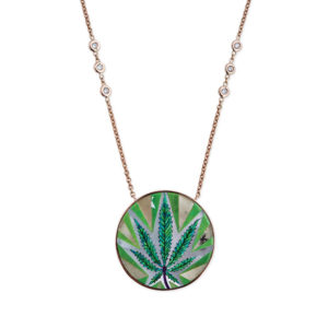 Jacquie Aiche Sweet Leaf Necklace that Vanessa wears
