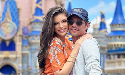 Marc Anthony and Miss Universe finalist Nadia Ferreira