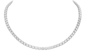 Cartier Essential lines necklace in platinum and diamonds