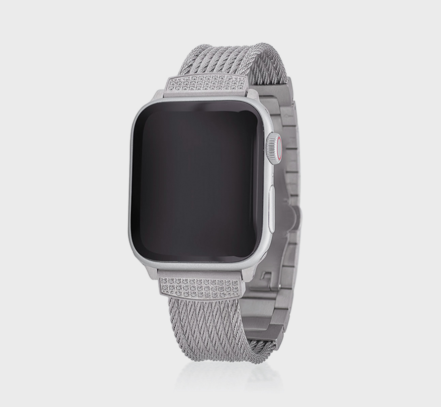 stainless steel cable apple watch band