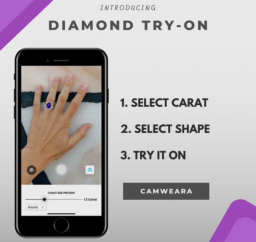 ‘Camweara’ Launches Diamond Try On For Jewelry Industry