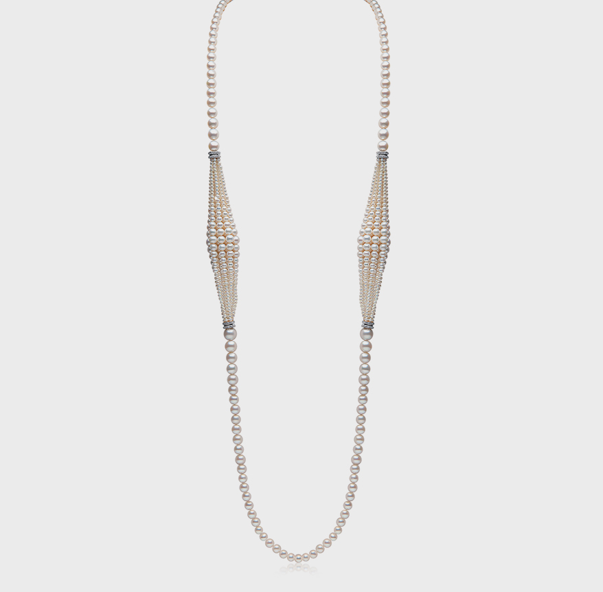 Yoko London  18K white gold necklace