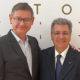 Cyrille Vigneron (left), President & CEO of Cartier International, together with CIBJO President Gaetano Cavalieri in Vicenza, Italy, on September 9, 2022.