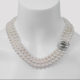 Limited edition Infinity Pearl strand necklace by Mastoloni featuring Akoya pearls and diamonds