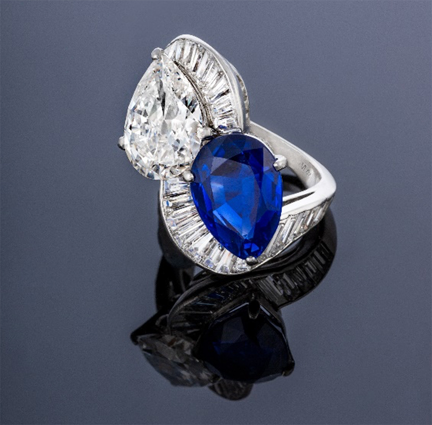 Alex Cooper Announces Auction of Rare 5.10 Ct Unheated Kashmir Sapphire and Diamond Ring By Bulgari