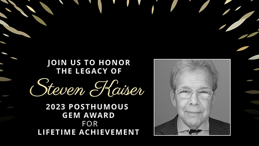 GEM Awards to Honor Steven Kaiser