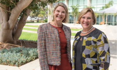 AGS CEO Katherine Bodoh and GIA President and CEO Susan Jacques, pictured together at AGS Day at the GIA Carlsbad Headquarters on Oct. 4, 2022.