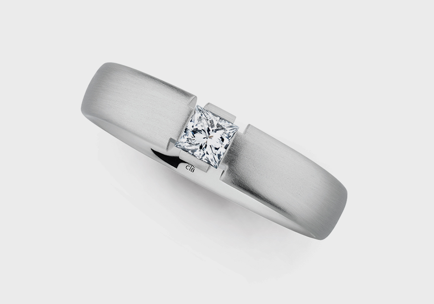 Christian Bauer Platinum ring with diamond