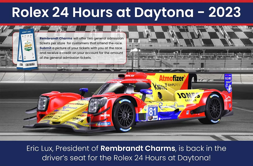 Rembrandt Charms President Eric Lux to Defend  Rolex 24 Hours at Daytona Win