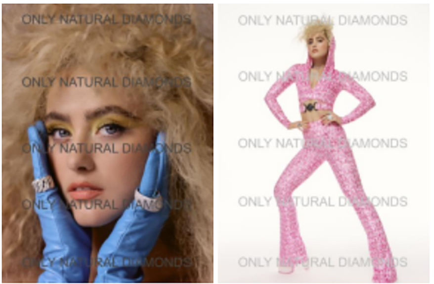 Left image: Vhernier (left pinky ring and earrings) and Hyde Park Jewelers (right pinky ring and bracelets); gloves by Paula Rowan Right image: David Webb (left and right ring), Pomellato (left pointer ring), and Messika (choker); Matching set and shoes by Versace
