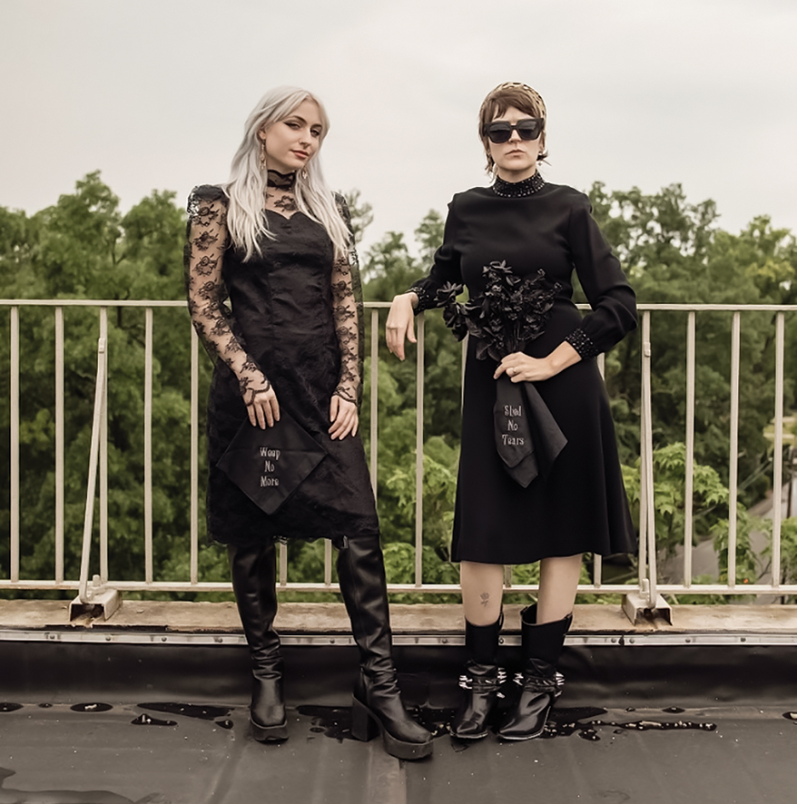 Izzy Krombholz’s Haus of Mourning combines Goth fashion with Victorian jewelry to make a style statement.
