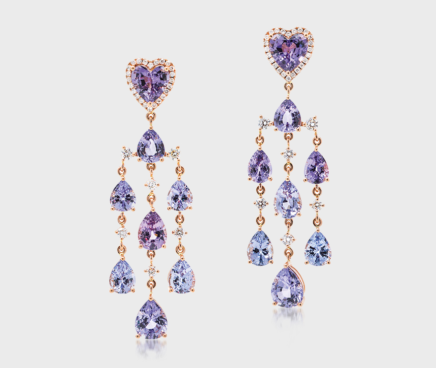 Kimberly Collins Colored Gems earrings