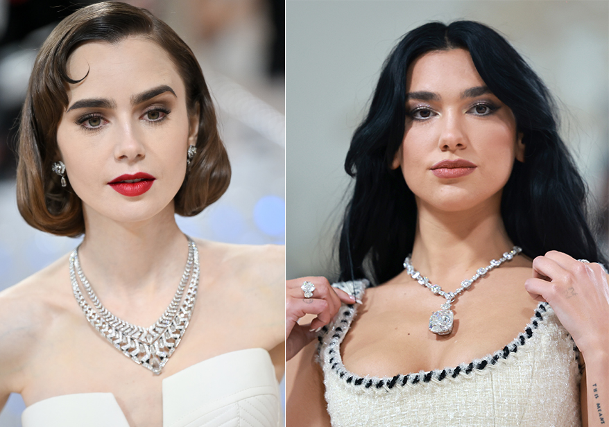 Celebrities Accessorized With Spectacular Platinum Jewelry Designs at the Met Gala