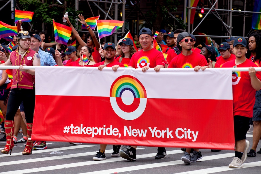 Target employees march in the New York City Pride Parade in 2017. PHOTOGRAPHY:  Credit: iStock, Aneese