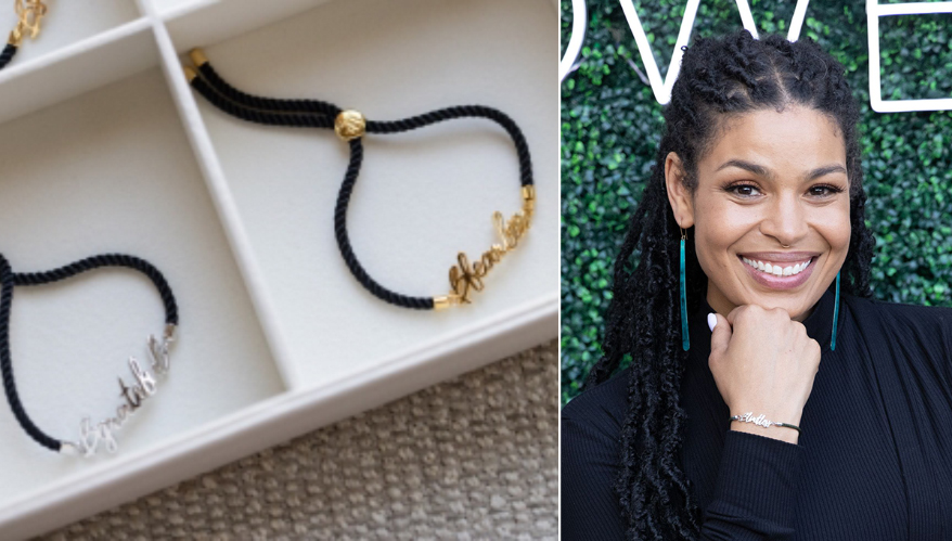 The newly expanded The Power to B jewelry line includes six additional power word bracelets set to a variety of colored cords, gold or silver chains. | Jordin Sparks