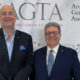 CIBJO President Gaetano Cavalieri (right) and AGTA CEO John W. Ford Sr., at the JCK Show in Las Vegas in June 2023.